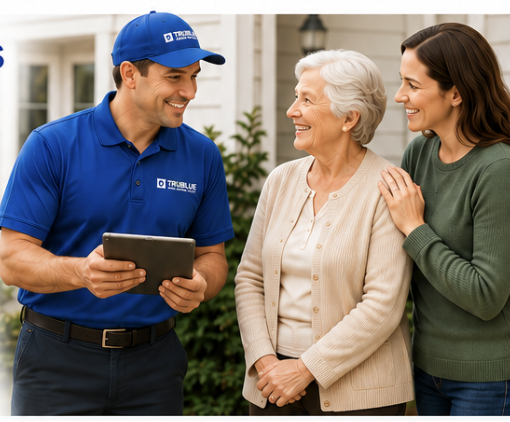 TruBlue staff helping seniors